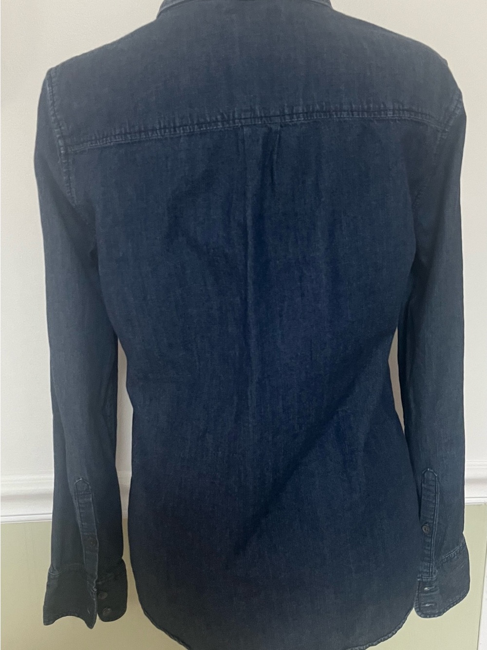 J. Crew Dark Blue Denim Button-Down Shirt - Picture 3 of 7